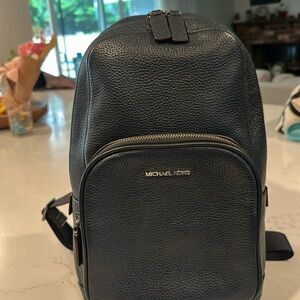 Michael Kors Blue Leather Sling Bag  Backpack NWOT